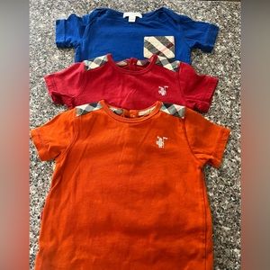 Set of 3 Baby -Kids Boys Burberry tops - size 18mo.